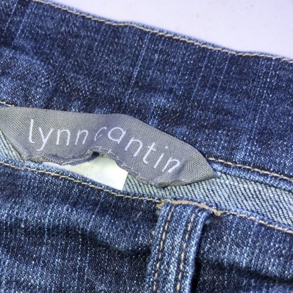 DESIGNER LYNN CANTIN BOYFRIEND CROP JEANS 12/31x26 🦋 - Picture 4 of 9